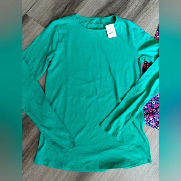 Crewcuts Green and Pink Floral Pajama Set - Picture 2 of 4